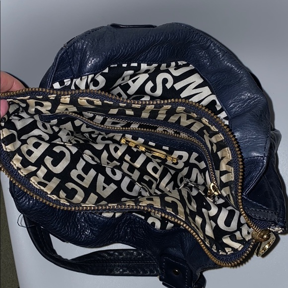 Authentic Marc by Marc Jacobs Navy/Gold Handbag - Picture 3 of 4